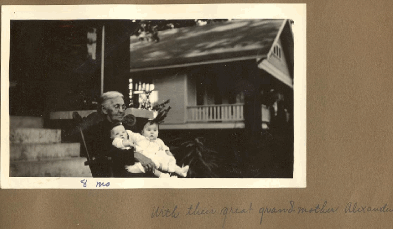Ellen Peel Alexander & Twin Great-Grandchildren