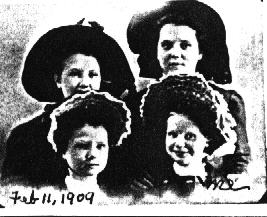 Four McCullough Sisters, 1909